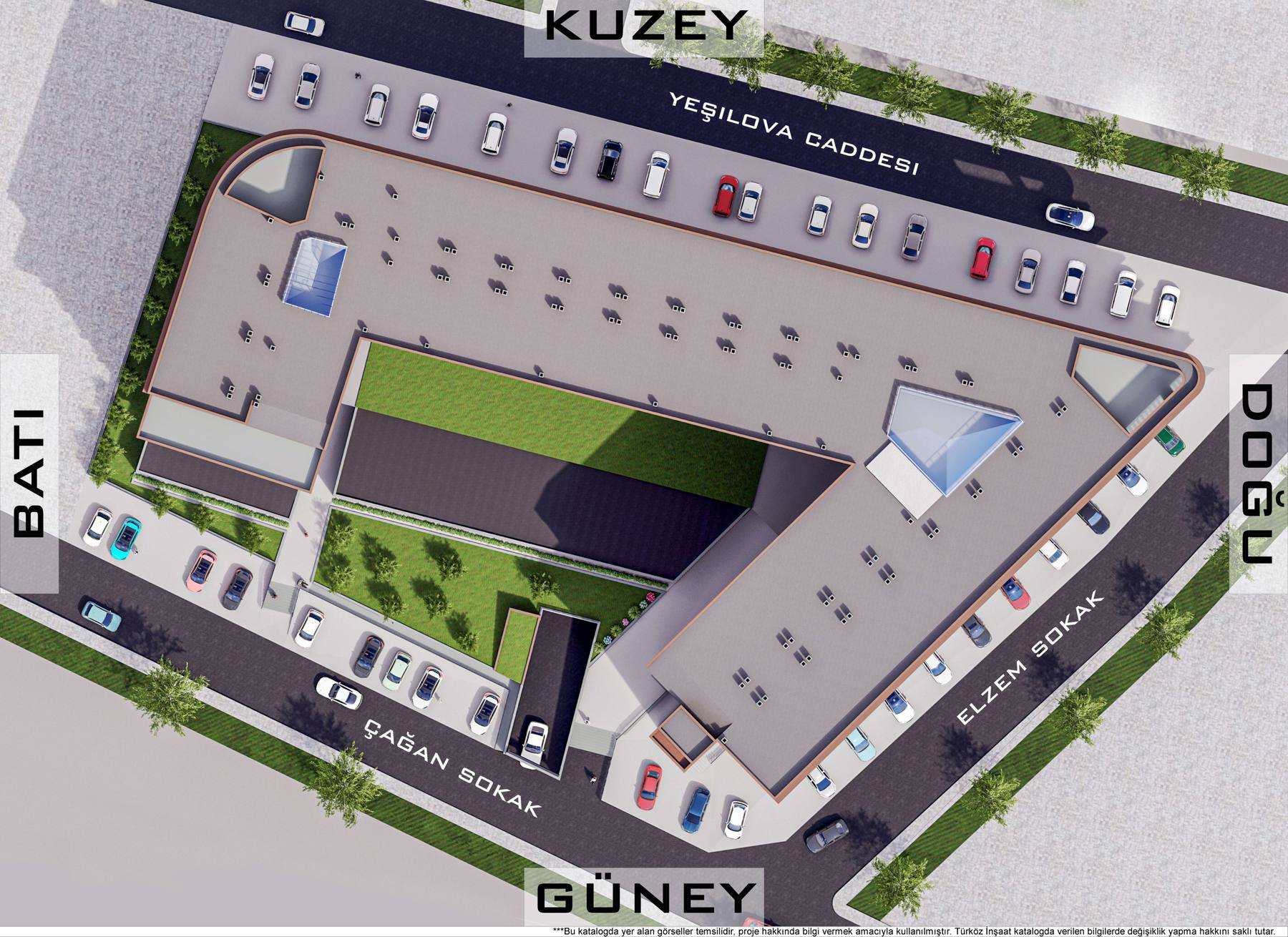 Bulvar Yeşilova vaziyet planı